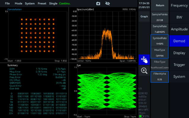 Constellation Diagram UI