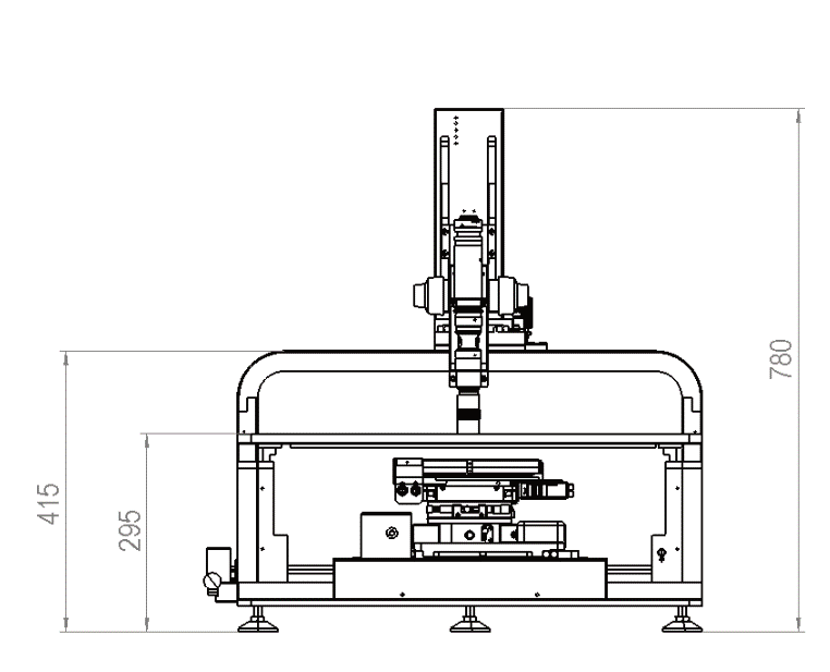 Mechanical dimensions — front view
