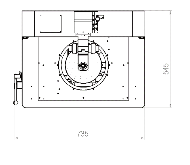 Mechanical dimensions — top view