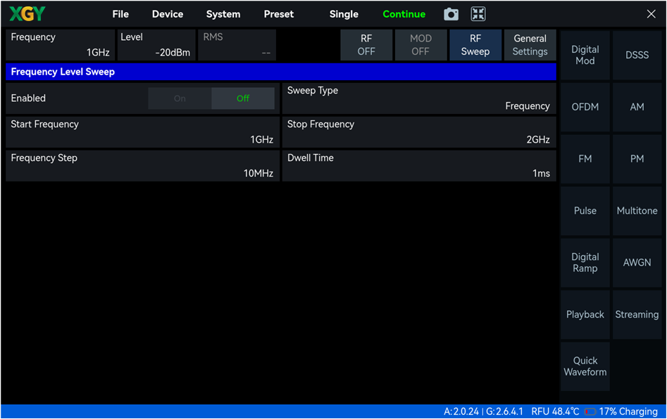 YSG-H060 SGStudio software main window with its five functional areas