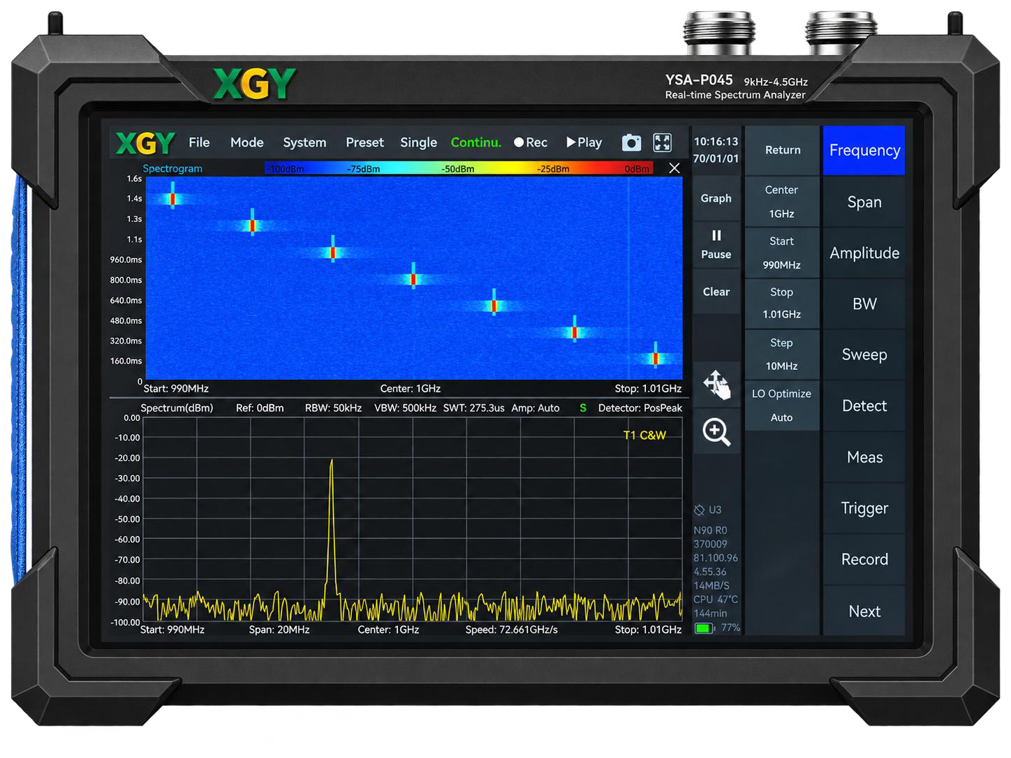 YSA-P045 Handheld Real-Time Spectrum Analyzer