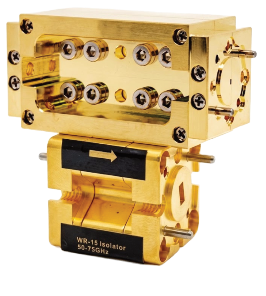 Precision waveguide hardware representing XGY Tek engineering capability